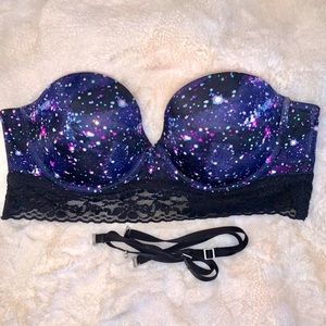 PINK Victoria’s Secret Bustier MultiWay Galaxy Bra